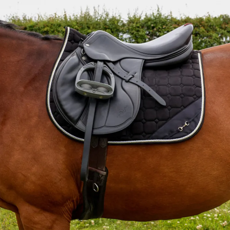 Hy Equestrian On The Bit Saddle Pad - Black-1