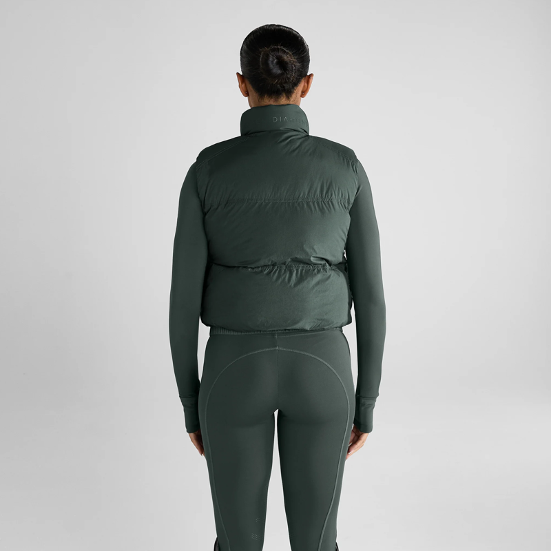 Aztec Diamond Core Mid-layer Gilet - Fern-3