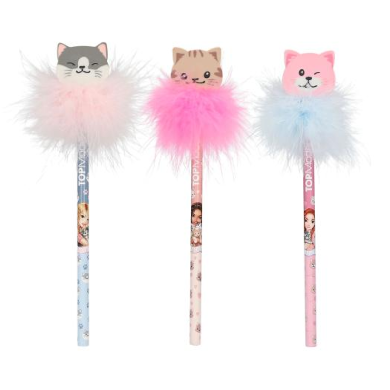 TOPModel Pencil With Eraser-Topper - Cat Love