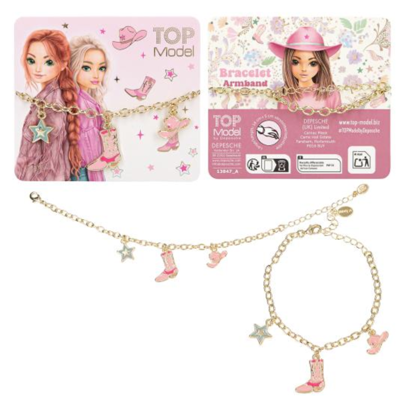 TOPModel Bracelet With Charms - Cowgirl-1