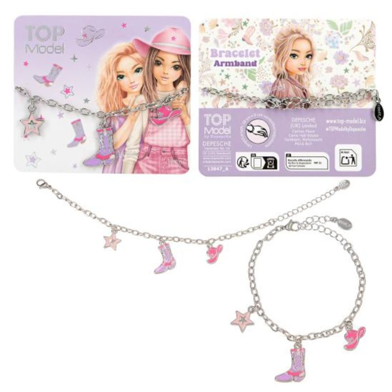 TOPModel Bracelet With Charms - Cowgirl-2
