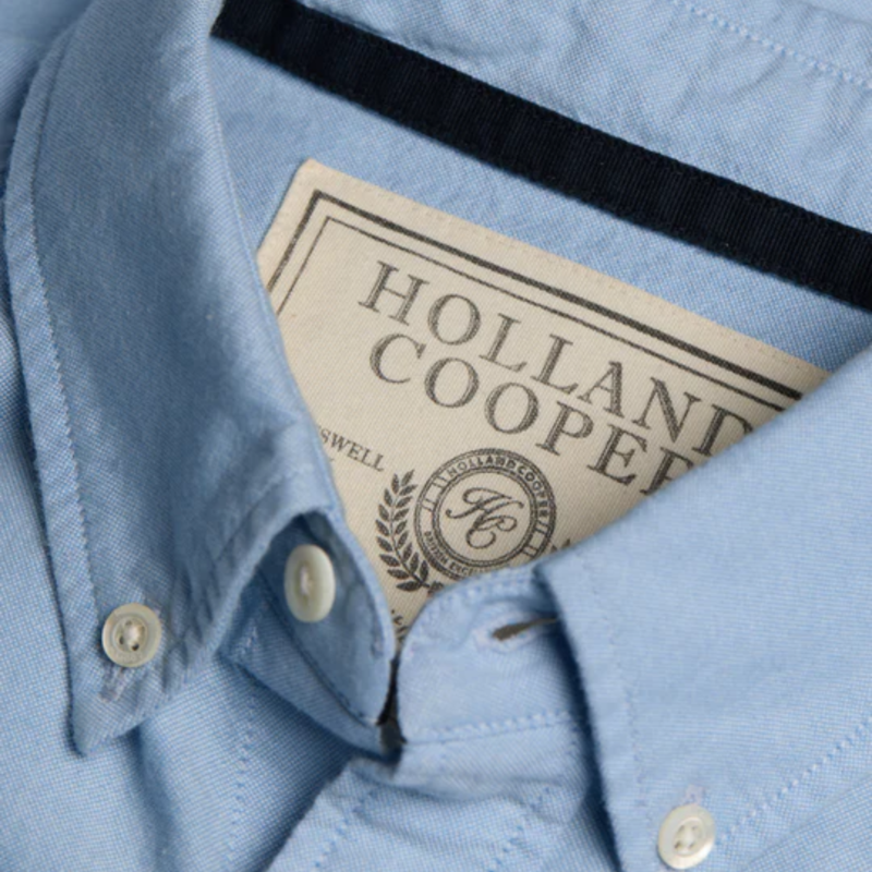 Holland Cooper Mens Classic Oxford Shirt - Sky Blue-1