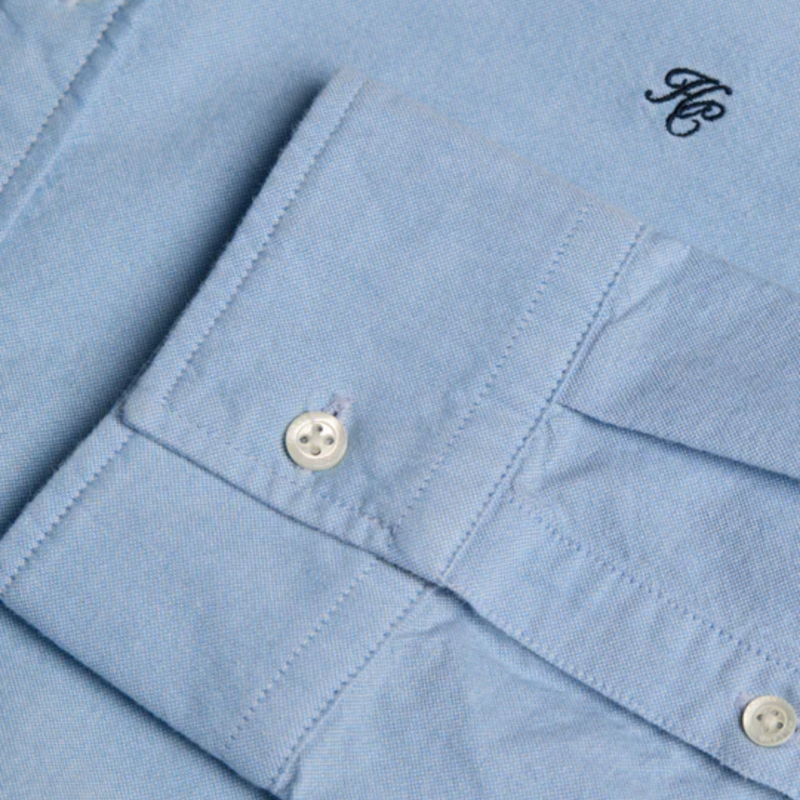 Holland Cooper Mens Classic Oxford Shirt - Sky Blue-3