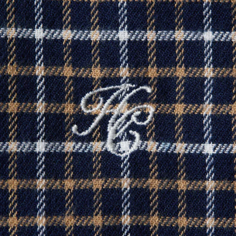 Holland Cooper Mens Classic Button Down Shirt - Cheltenham Navy Check-4