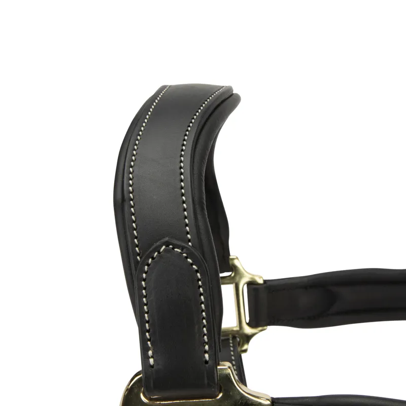 Velociti LUSSO Lorca Leather Headcollar - Black-5