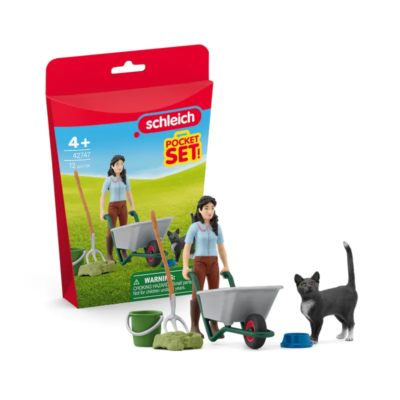 Schleich Mucking And Grooming Playset