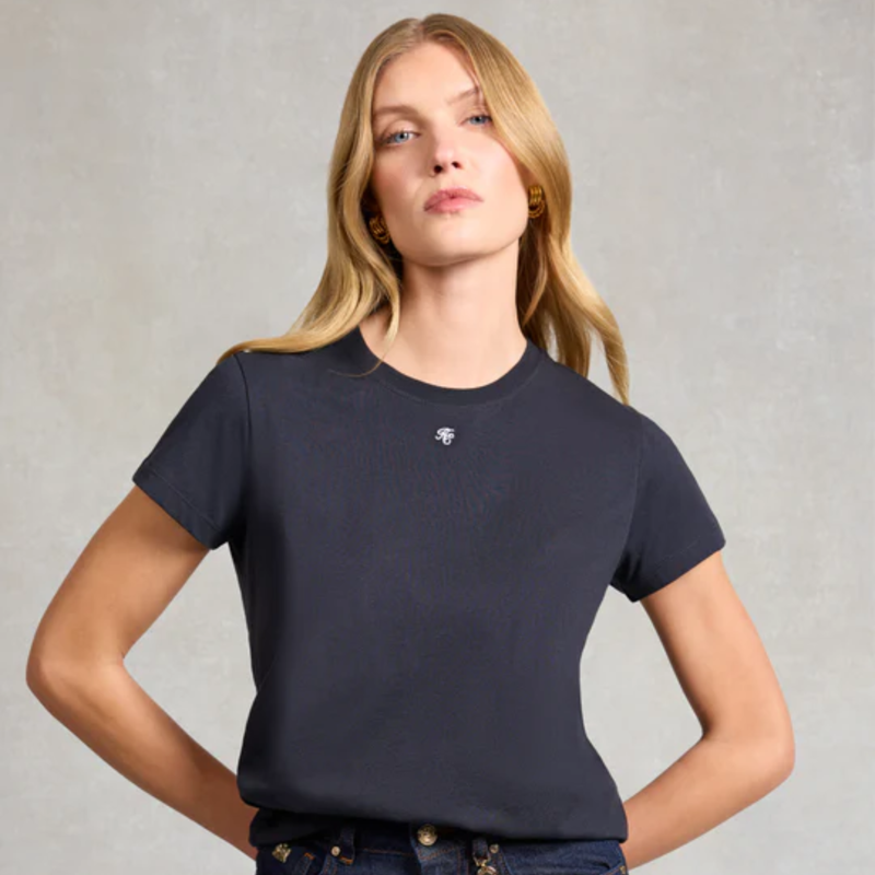 Holland Cooper Monogram Tee - Ink Navy-5