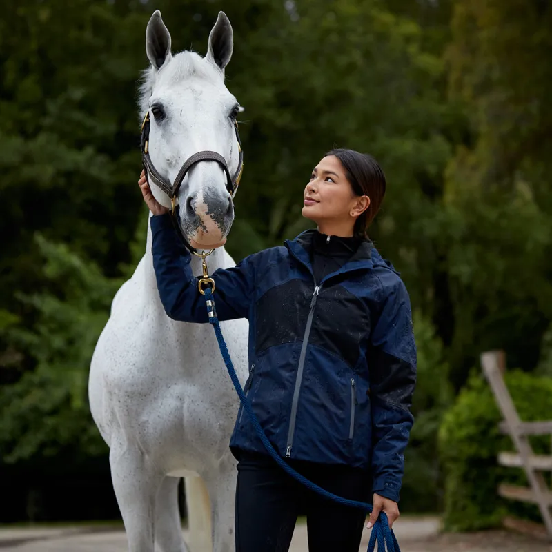 Ariat Ladies Valor H2O Jacket - Navy Colorblock-5