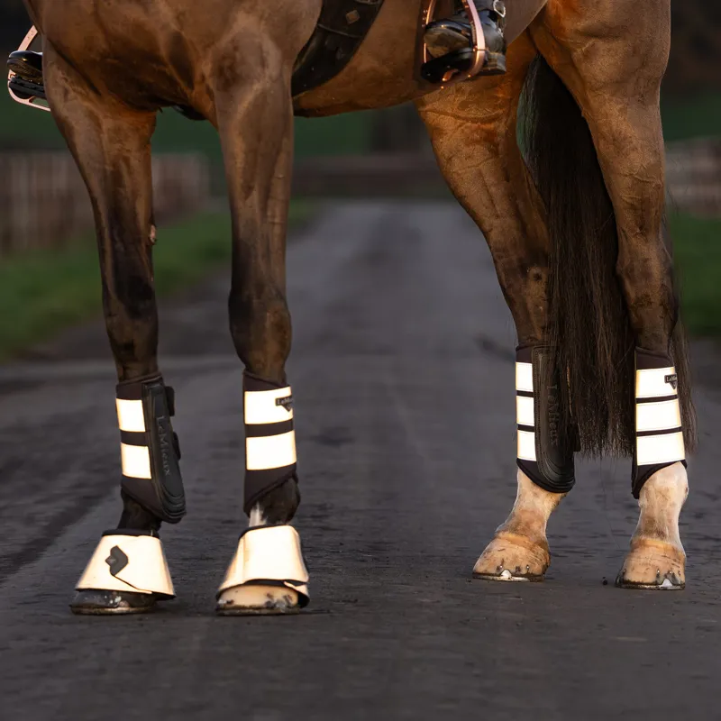LeMieux Grafter Brushing Boots - Reflective-2