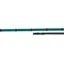 Velociti GARA Continental Rubber Grip Reins - Black/Green