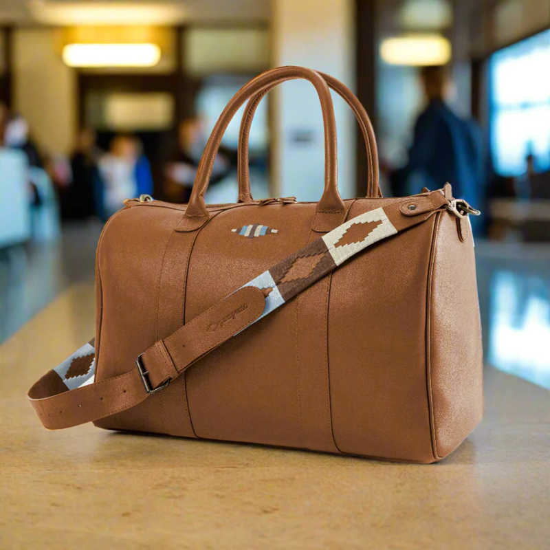 Pampeano Varon Small Travel Bag - Tan Leather-2