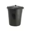 Lincoln Dustbin and Lid - Black