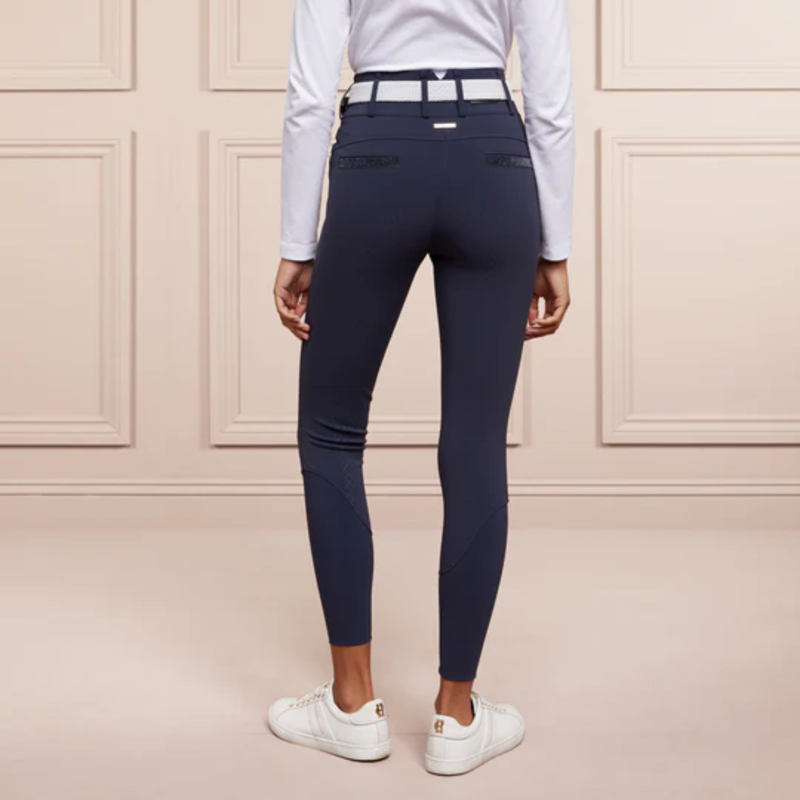 Holland Cooper Premium High Rise Breeches - Yale Blue-10