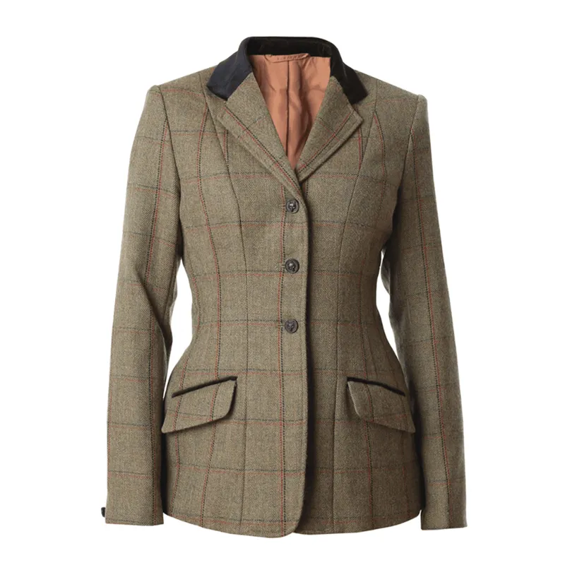 Equetech Launton Deluxe Tweed Riding Jacket - Green