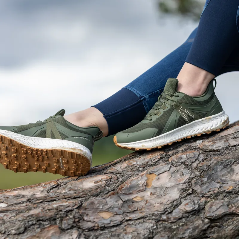 LeMieux Trax Waterproof Trainer - Khaki-4