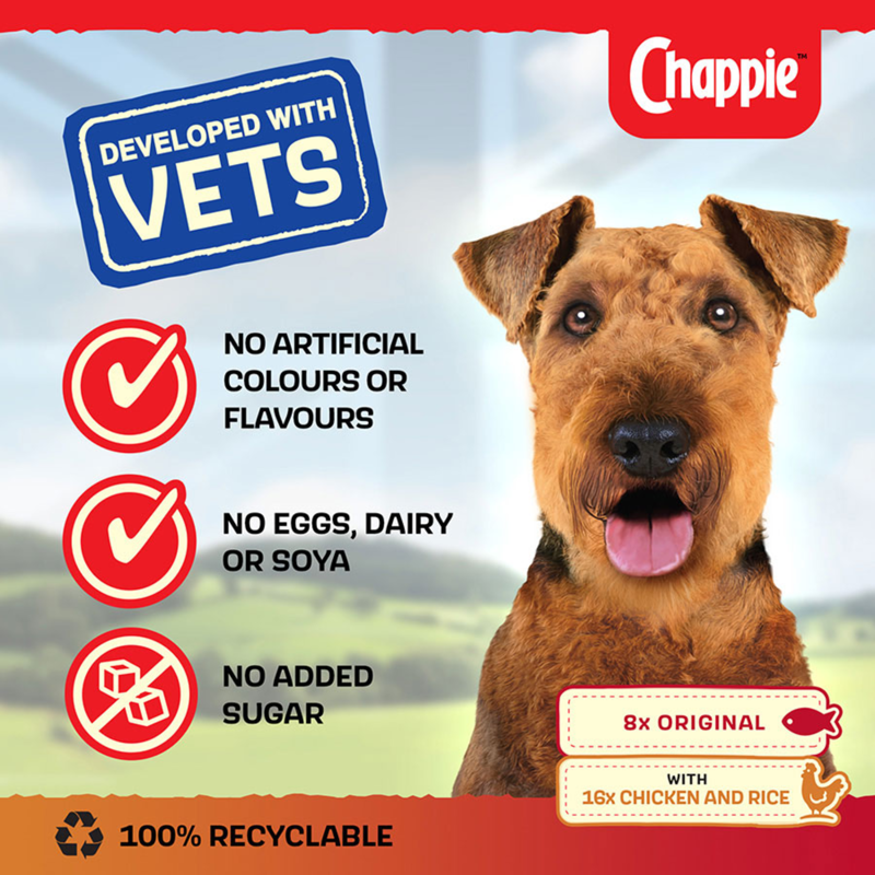 Chappie Adult Wet Dog Food Tin - 412g-2