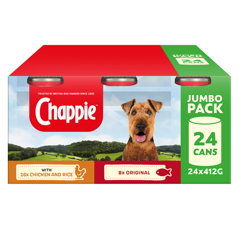Chappie Adult Wet Dog Food Tin - 412g