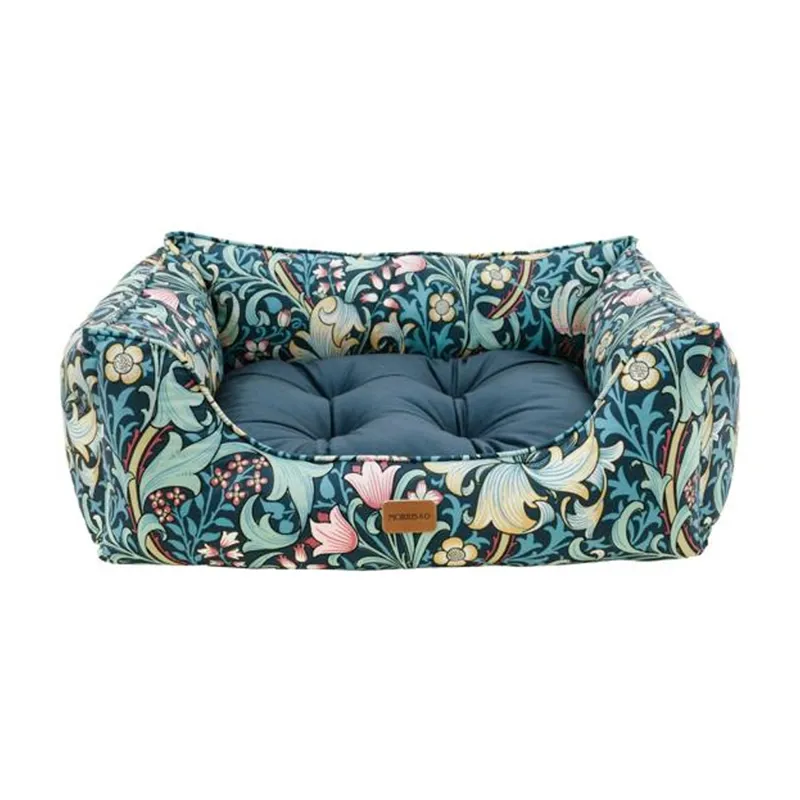 William Morris Golden Lily Print Square Bed
