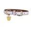 Digby and Fox Padded Leather Dog Collar - Lilac