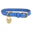 Digby and Fox Rolled Leather Dog Collar - Royal