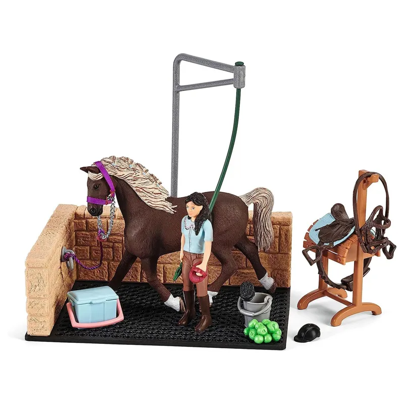 Schleich Wash Area Emily And Luna-1