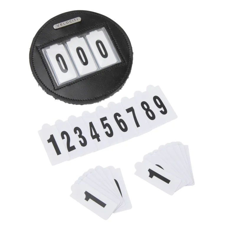 Velociti Round Number Holder - Black-1
