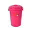 Red Gorilla Bin With Clip Lid - 80L - Pink