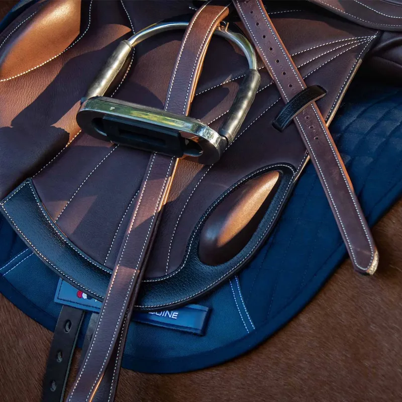 Premier Equine German Aniline Stirrup Leathers - Brown-3