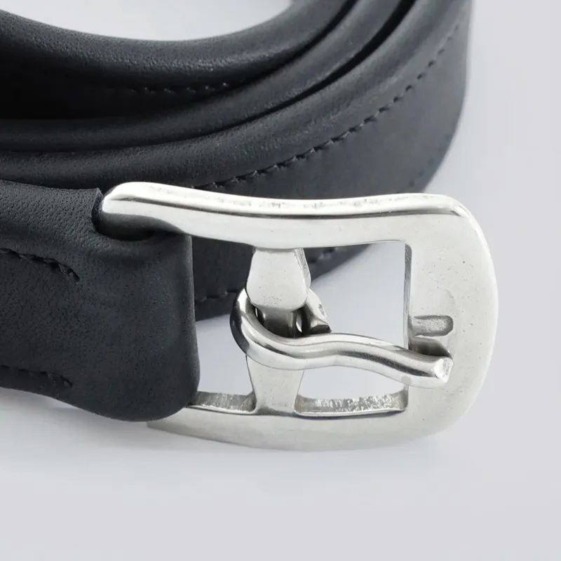Premier Equine German Aniline Stirrup Leathers - Black-2