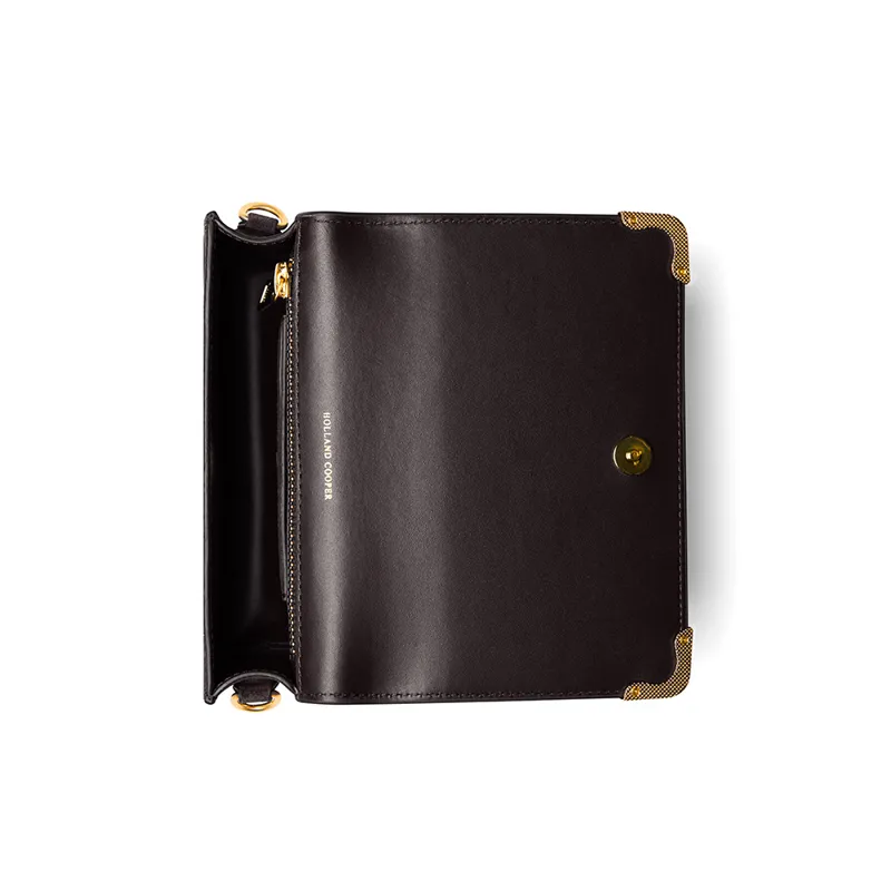 Holland Cooper Kensington Crossbody Bag - Chocolate Leather-1