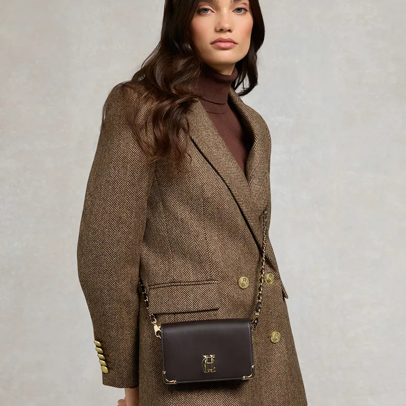 Holland Cooper Kensington Crossbody Bag - Chocolate Leather-5