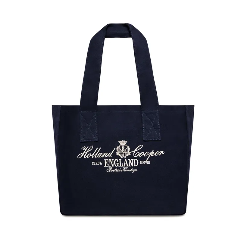 Holland Cooper Ladies Essential Tote Bag - Navy Ecru -1