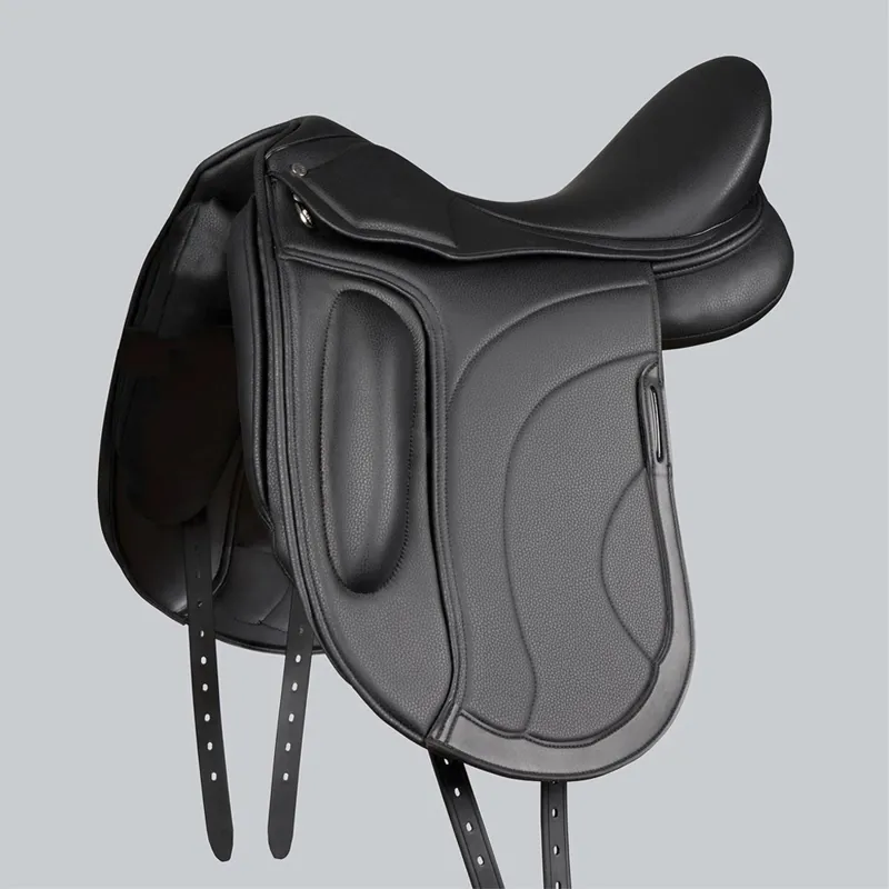 Premier Equine Montpellier Synthetic Dressage Saddle - Black