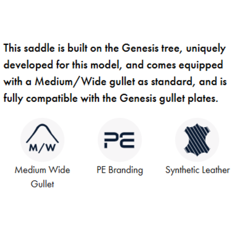 Premier Equine Rouen Synthetic Monoflap Cross Country Saddle - Black-7