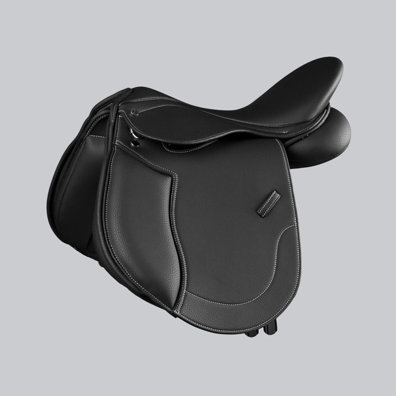 Premier Equine Biarritz Synthetic Pony GP/Jump Saddle - Black