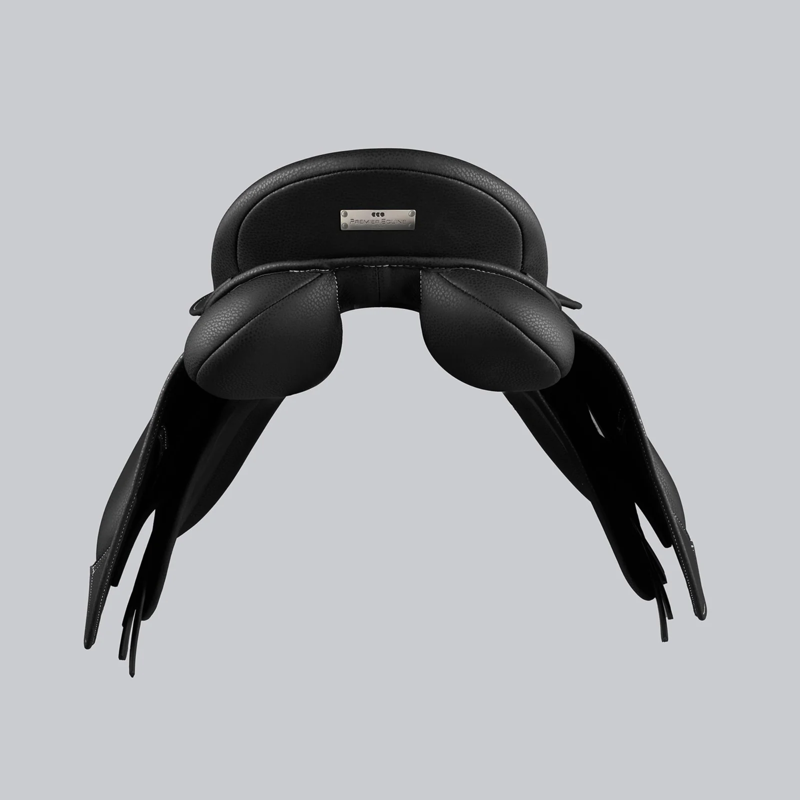 Premier Equine Biarritz Synthetic Pony GP/Jump Saddle - Black-4