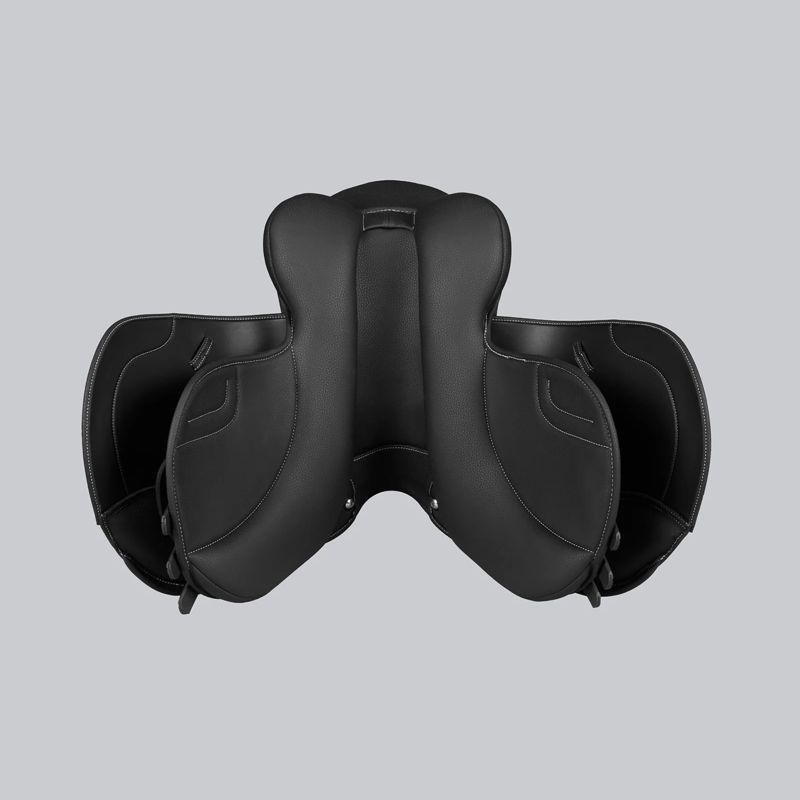 Premier Equine Biarritz Synthetic Pony GP/Jump Saddle - Black-5