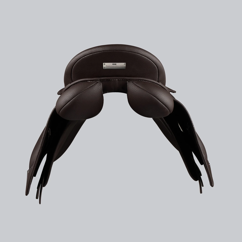 Premier Equine Biarritz Synthetic Pony GP/Jump Saddle - Brown-2