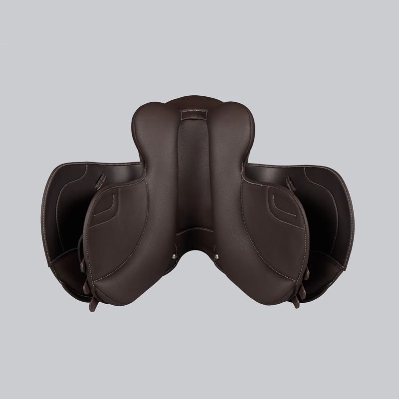 Premier Equine Biarritz Synthetic Pony GP/Jump Saddle - Brown-3