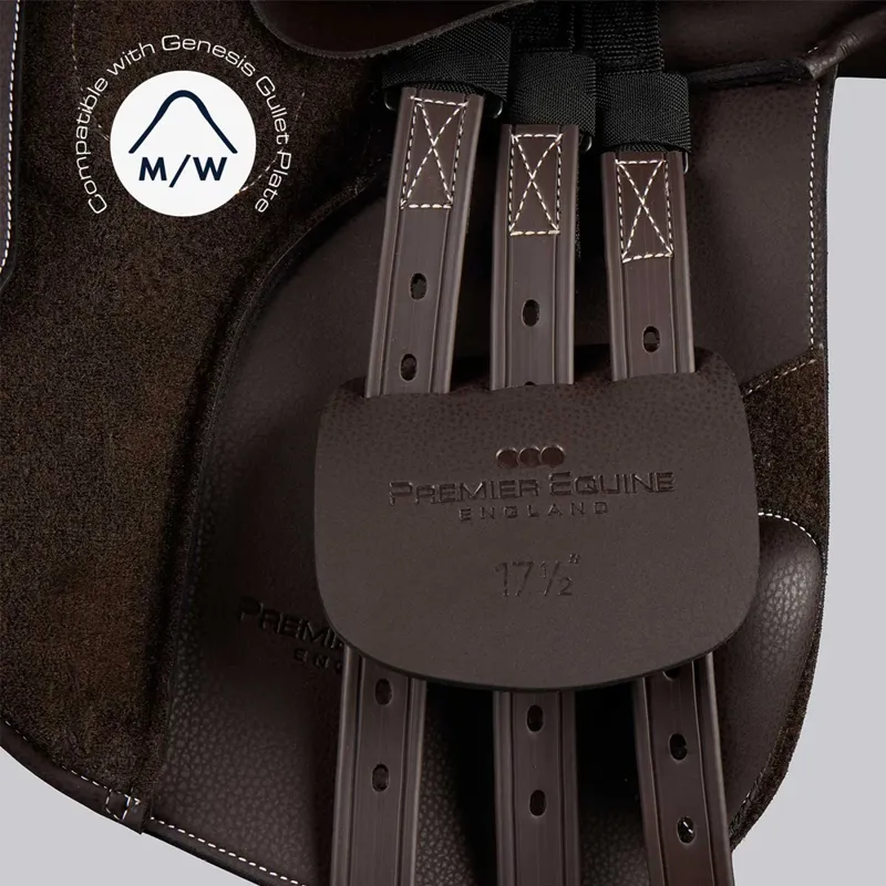 Premier Equine Bourges Synthetic GP Saddle - Dark Havana-3
