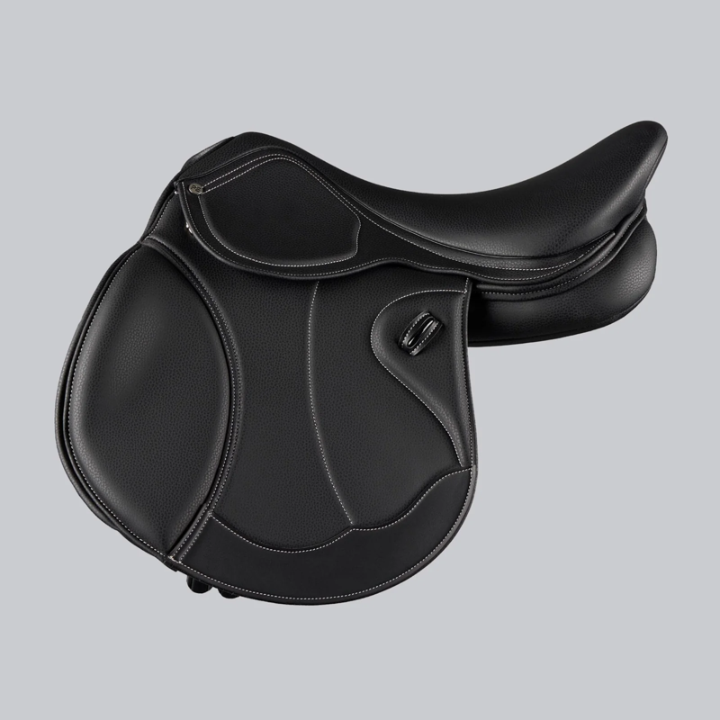 Premier Equine Antibes Synthetic Jump Saddle - Black-2