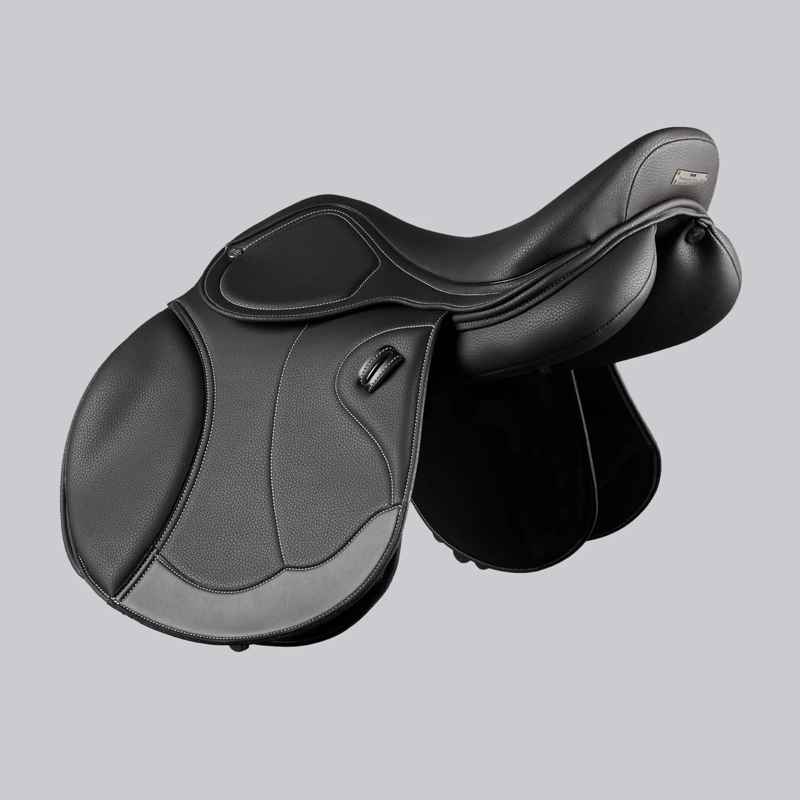 Premier Equine Antibes Synthetic Jump Saddle - Black-3