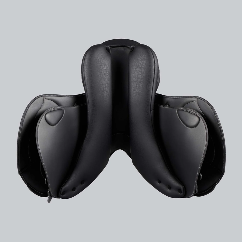 Premier Equine Antibes Synthetic Jump Saddle - Black-5