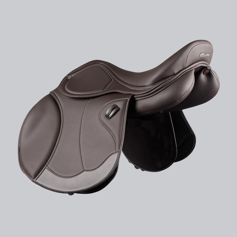 Premier Equine Antibes Synthetic Jump Saddle - Dark Havana-2