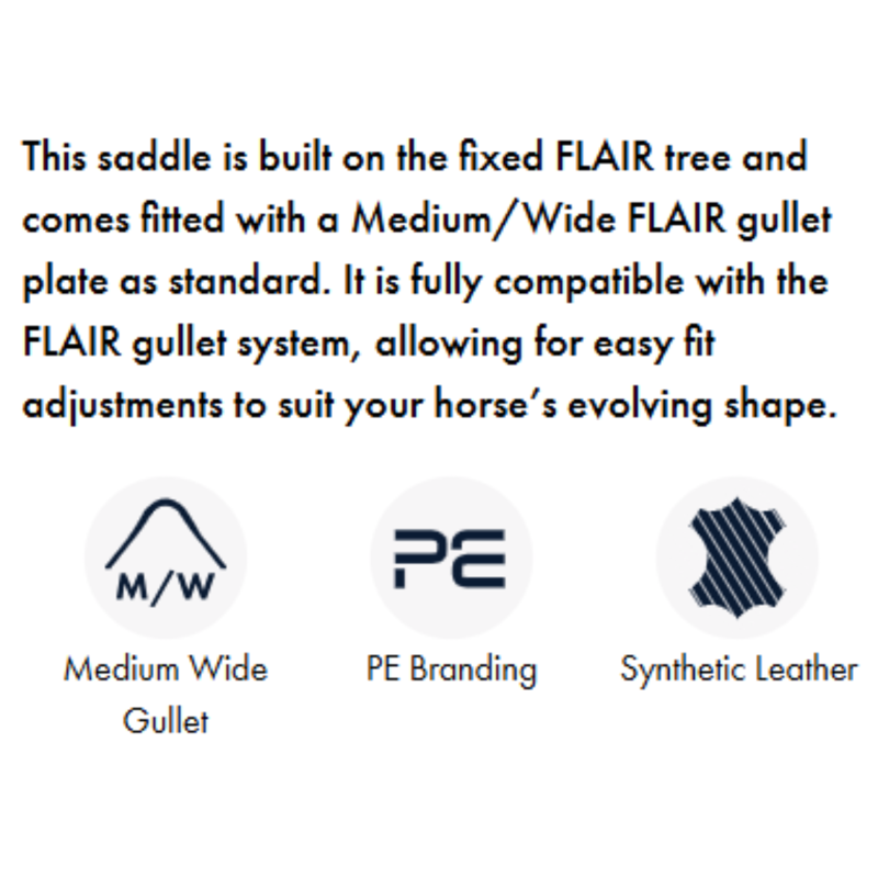 Premier Equine Antibes Synthetic Jump Saddle - Dark Havana-6