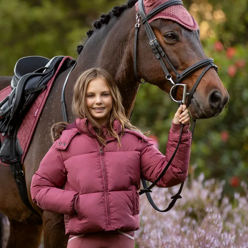LeMieux Young Rider Gia Puffer Jacket - Orchid-3