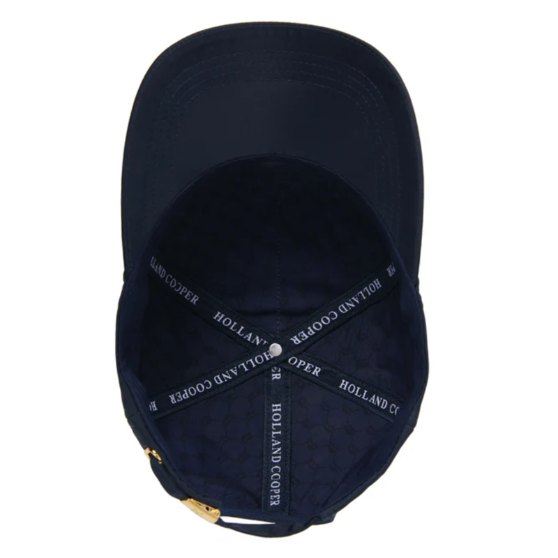 Holland Cooper Burghley Equestrian Cap - Ink Navy Monogram-4