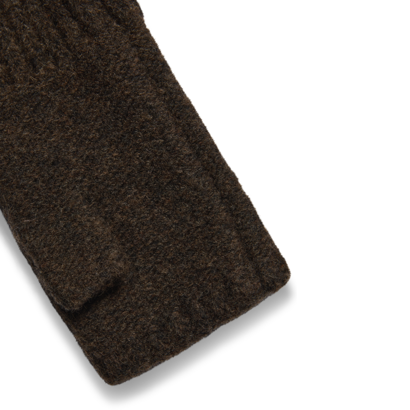 Holland Cooper Sloane Fingerless Gloves - Chocolate-2