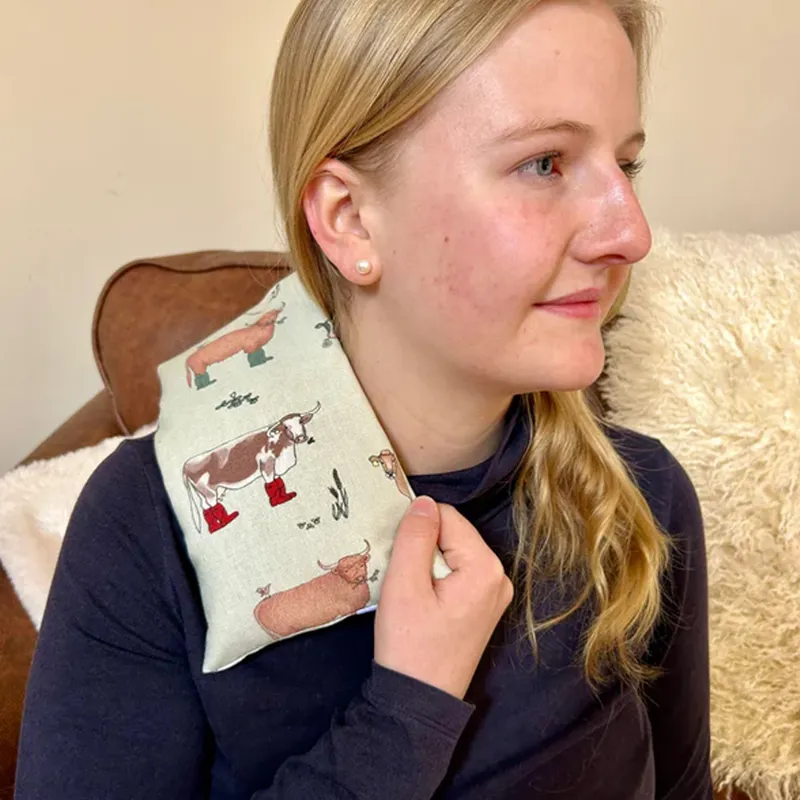 The Wheat Bag Company Lavender Wheat Bag - Wellie Boot Cows-1