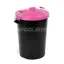 Heavy Duty Dustbin with Pink Lid - 85L